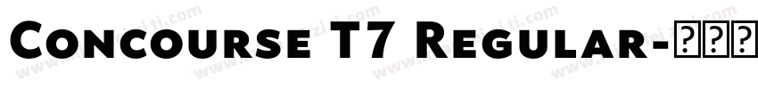 Concourse T7 Regular字体转换